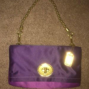 Coach flap bag ama foldover